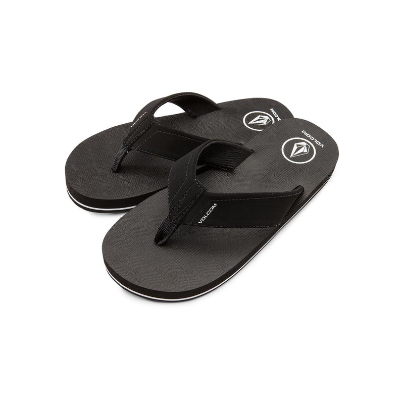 Volcom Big Kids Unisex Victor Flip Flop Sandal Dark Camo 4 Big Kid - Image 1